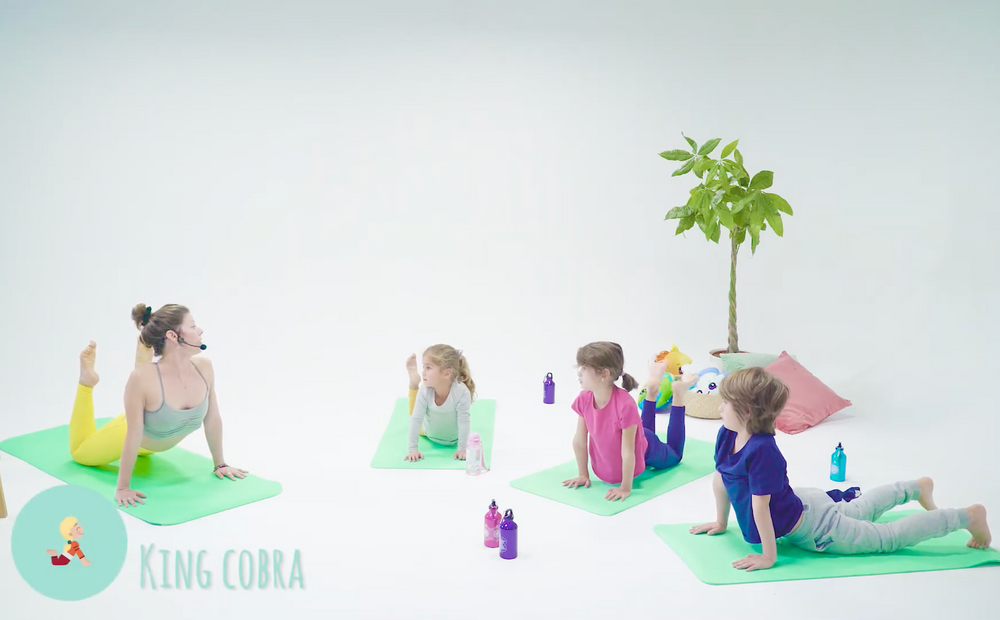 YOGTAPAS Yoga mat for kids girls boys children little yogis champs